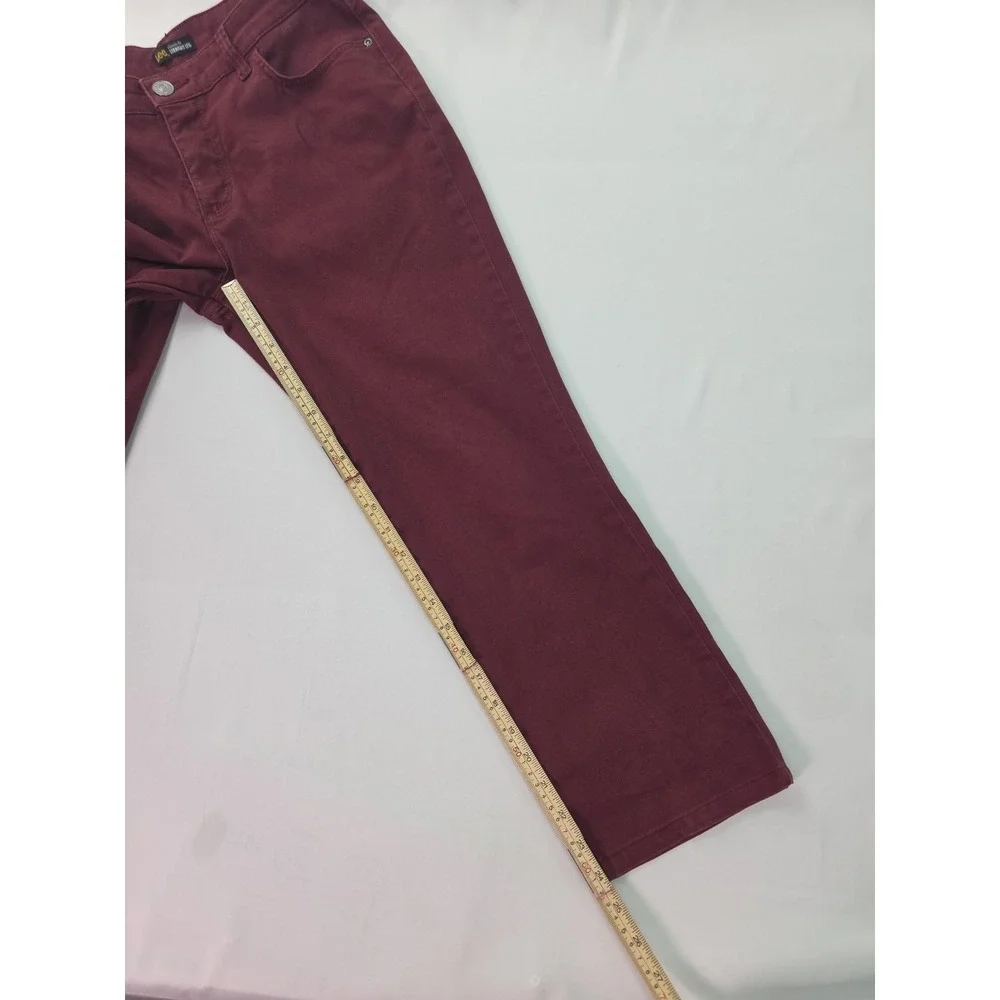 Lee Platinum Label Classic Fit Straight Leg Stretch Jeans, Red, Womens 31x24.5